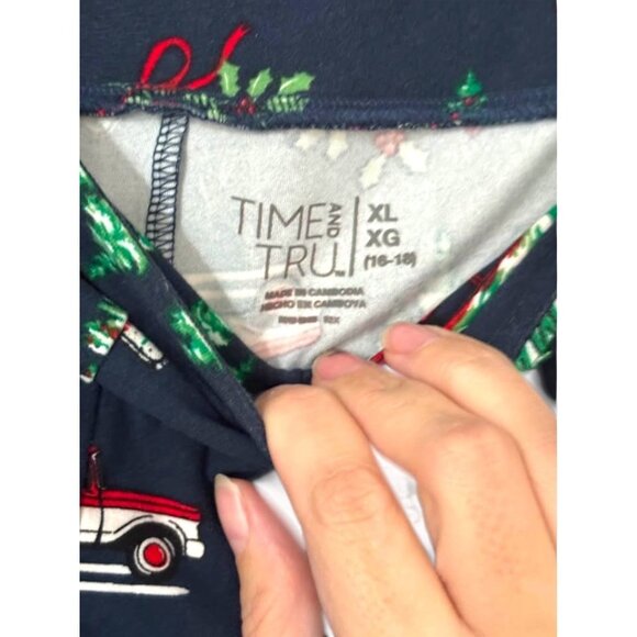 🎄 Time and Tru XL Christmas Leggings – Festive Holiday Print - Picture 4 of 4